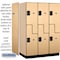 Salsbury Industries 2 Tier 'S' Designer Locker, 54"Wx76"Hx24"D, 6 Door, Maple 18-27364MAP - alternate 6